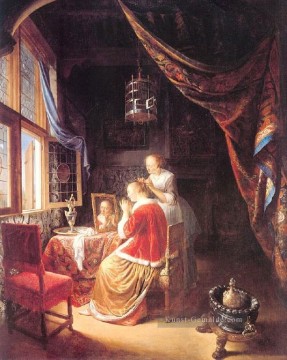  den Malerei - Kleid Goldenes Zeitalter Gerrit Dou